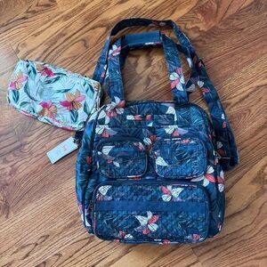 Gorgeous NWT Lug Puddle Jumper AND Packable PJ - Lily Teal / Lily Sand